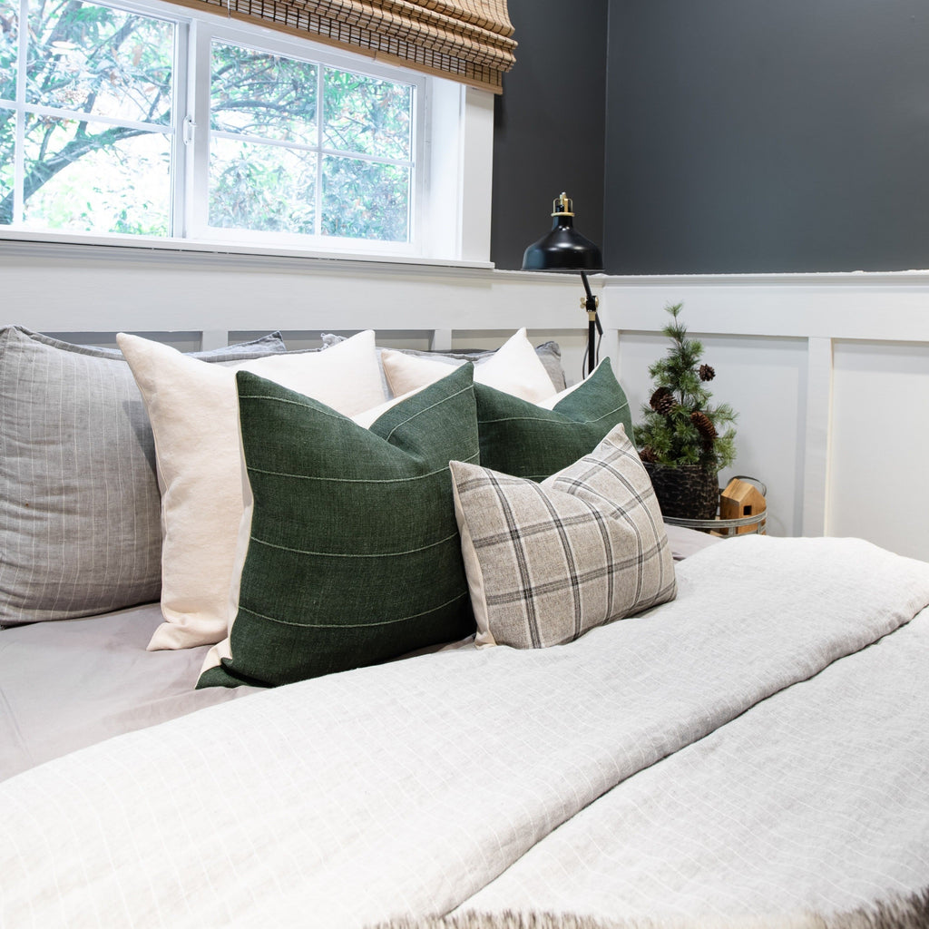 Felicity Ivory Linen Pillow Cover