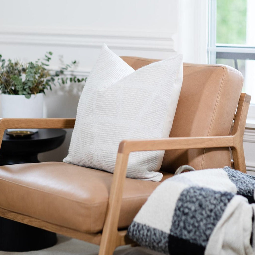 Mira Natural & Ivory Textured Pillow Cover