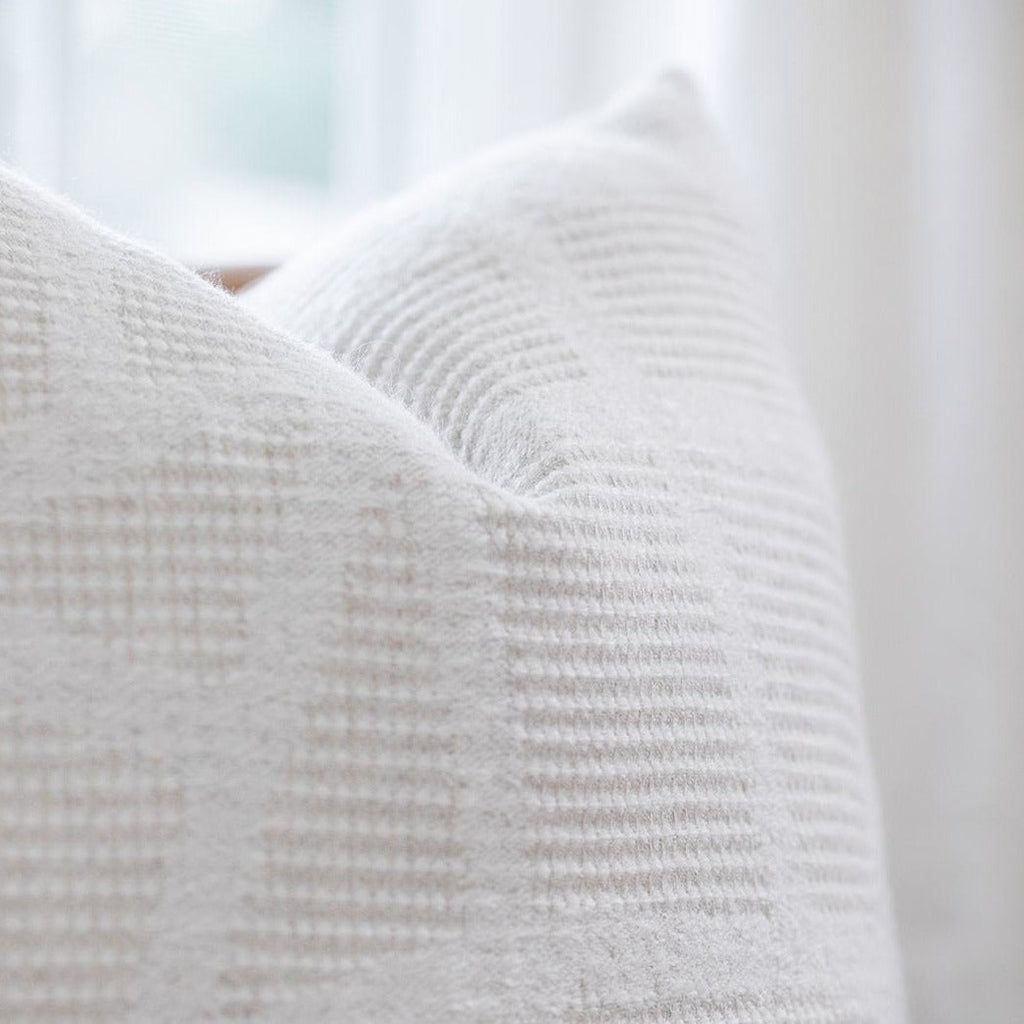 Mira Natural & Ivory Textured Pillow Cover