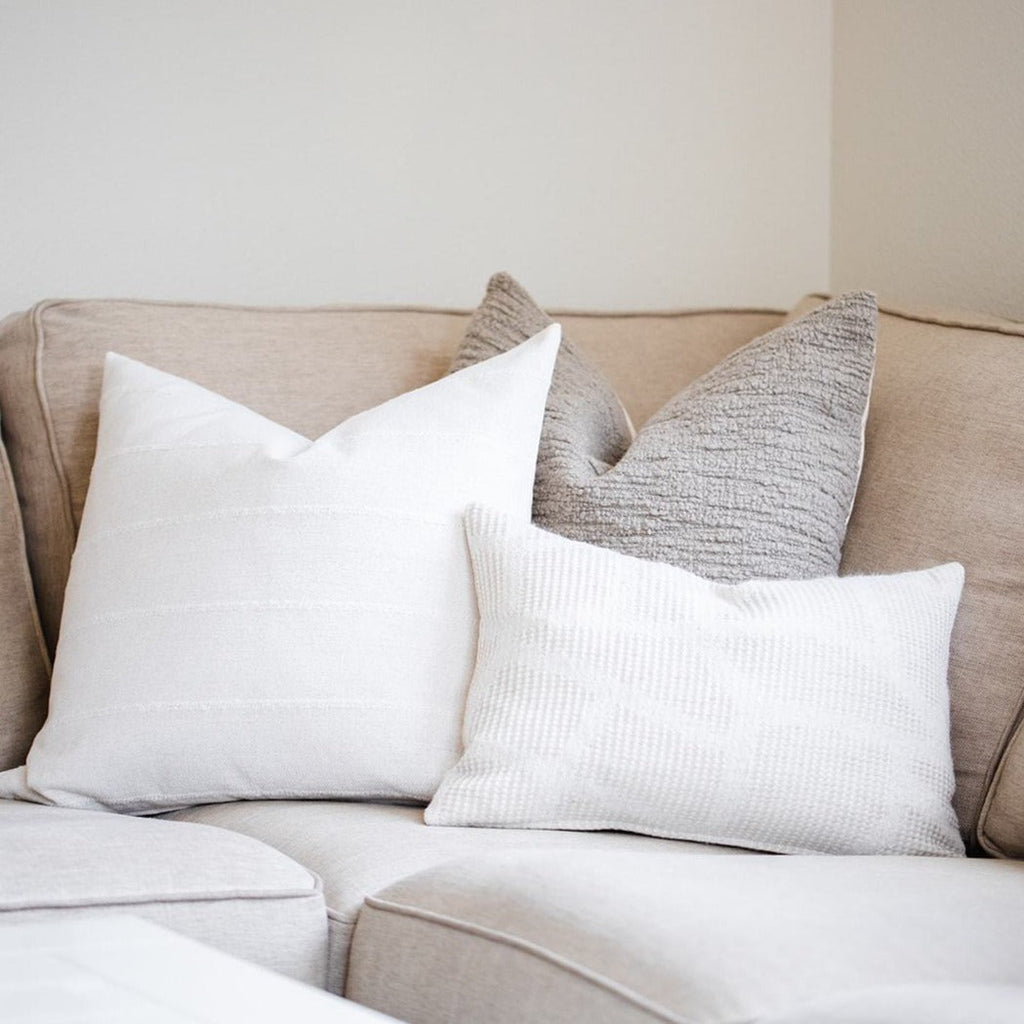 Mocha Warm Taupe Bouclé Pillow Cover