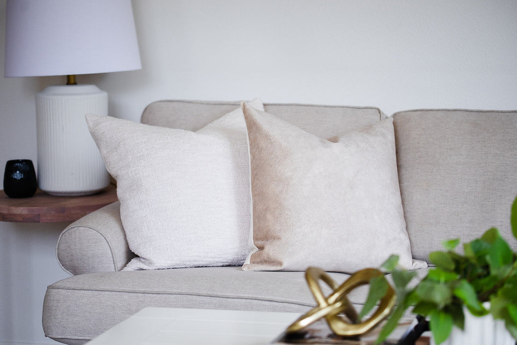 Evy Warm Brown Suede Pillow Cover
