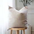 Evy Warm Brown Suede Pillow Cover