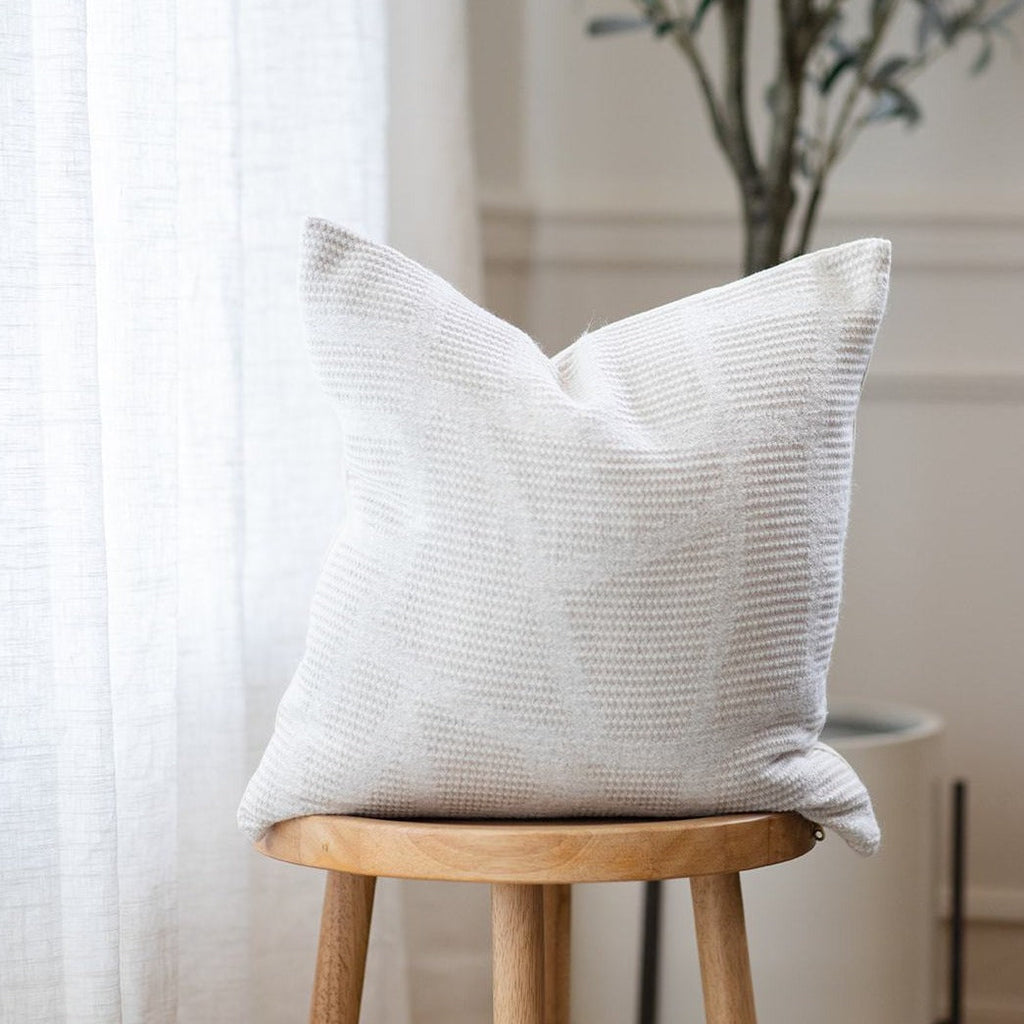 Mira Natural & Ivory Textured Pillow Cover