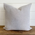 Nadia Warm Gray Waffle Textured Pillow Cover