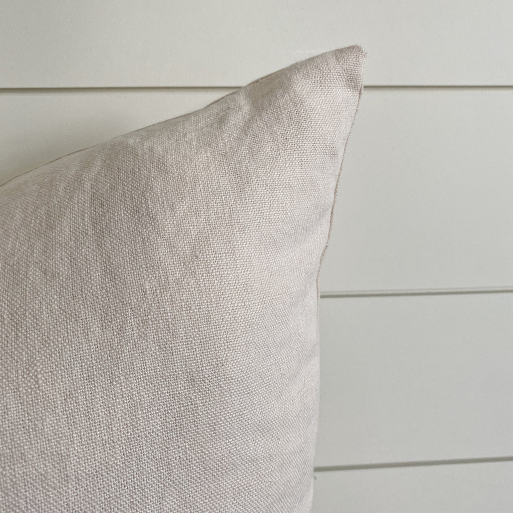 Felicity Ivory Linen Pillow Cover