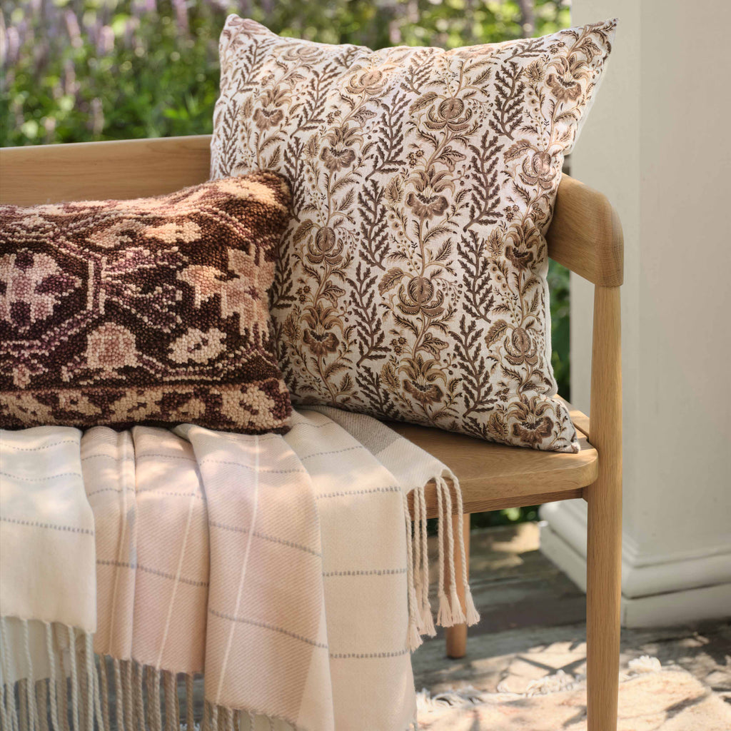 Lia Block Print Accent Pillow