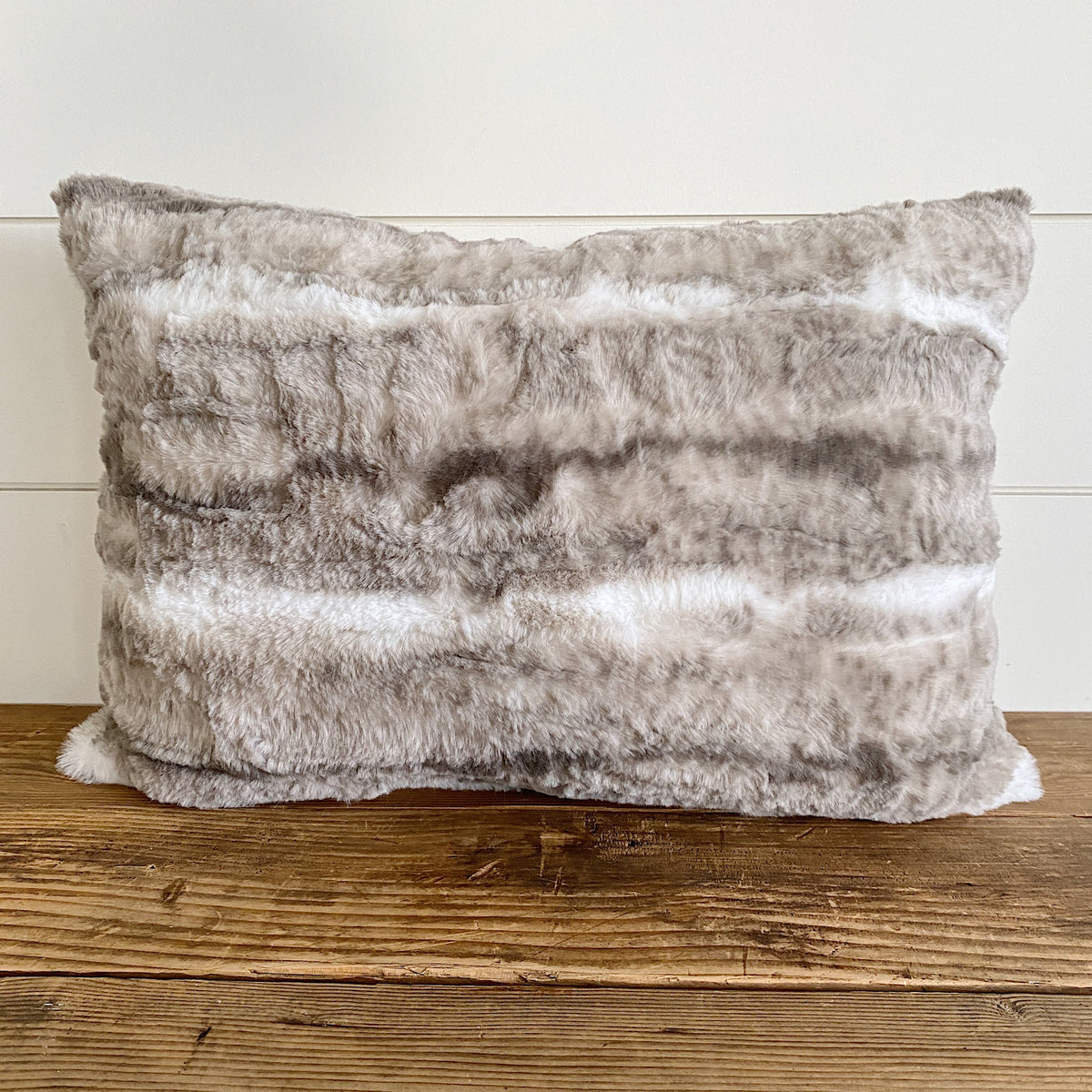 Graham Faux Wolf Fur Pillow Cover