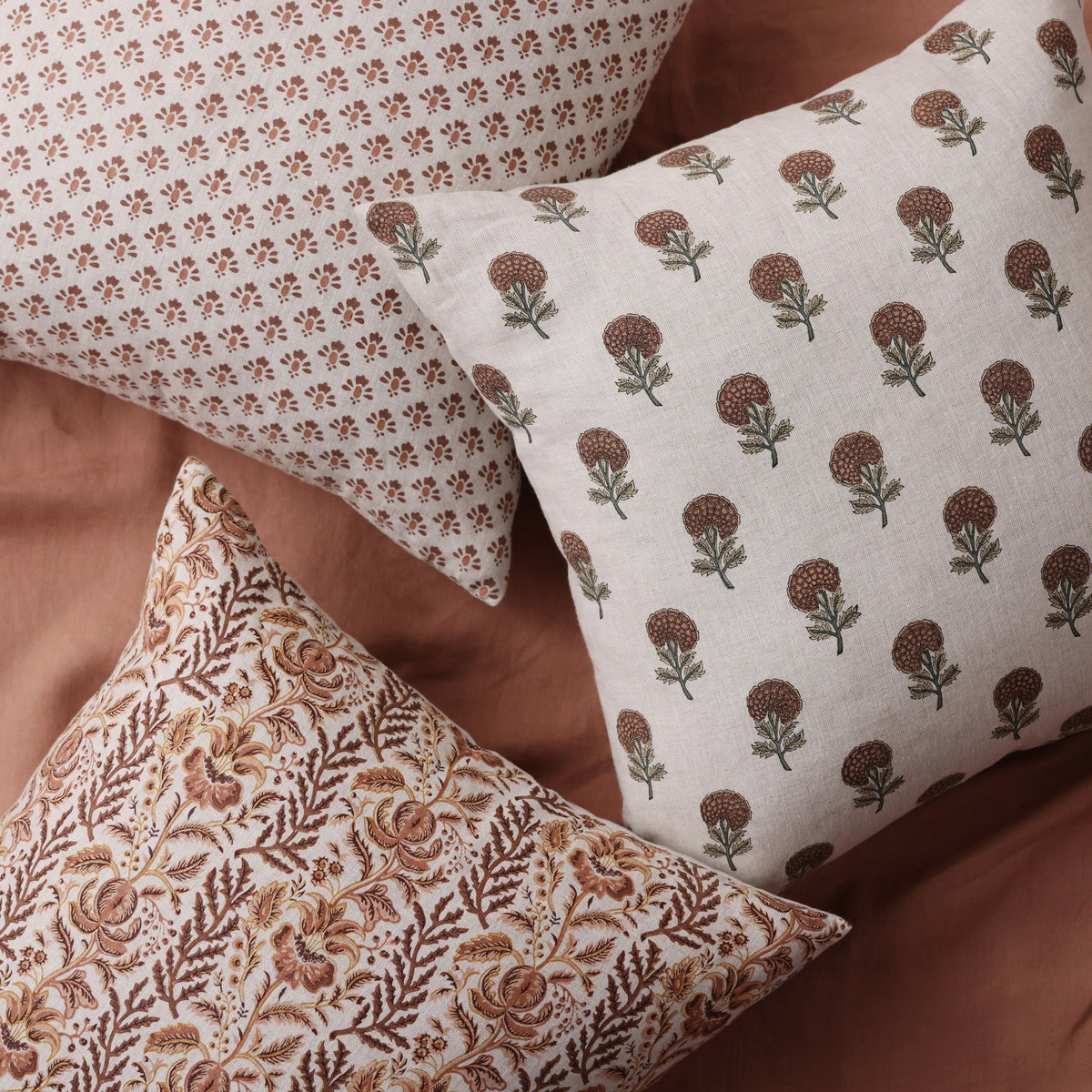 Elodie Block Print Accent Pillow