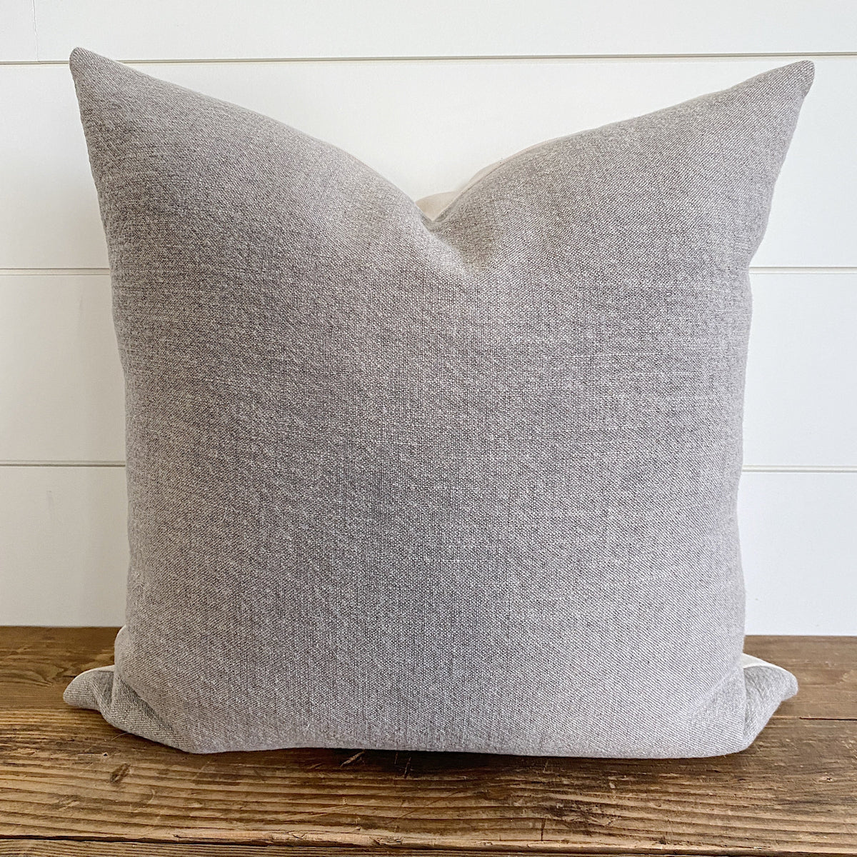Macy Taupe Linen Pillow Cover