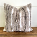 Graham Faux Wolf Fur Pillow Cover