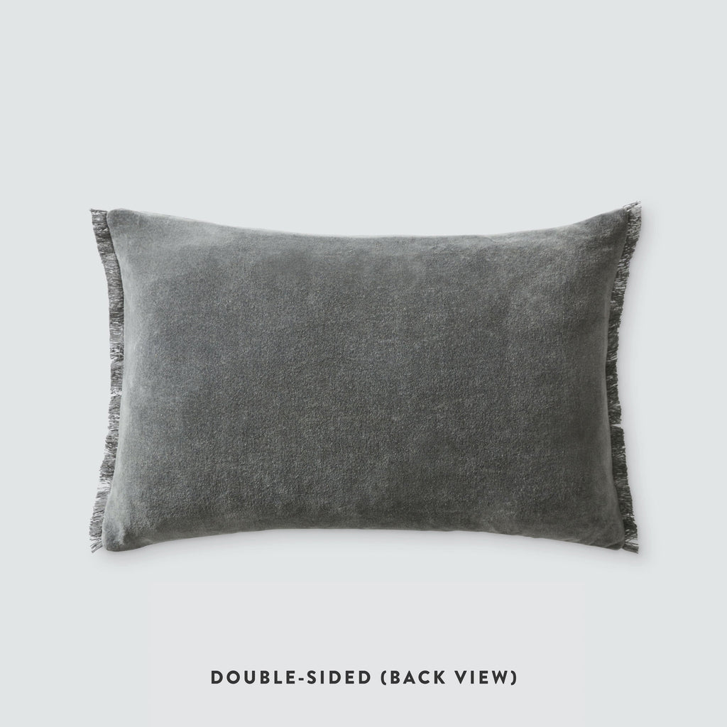 Naveta Velvet Small Lumbar Accent Pillow