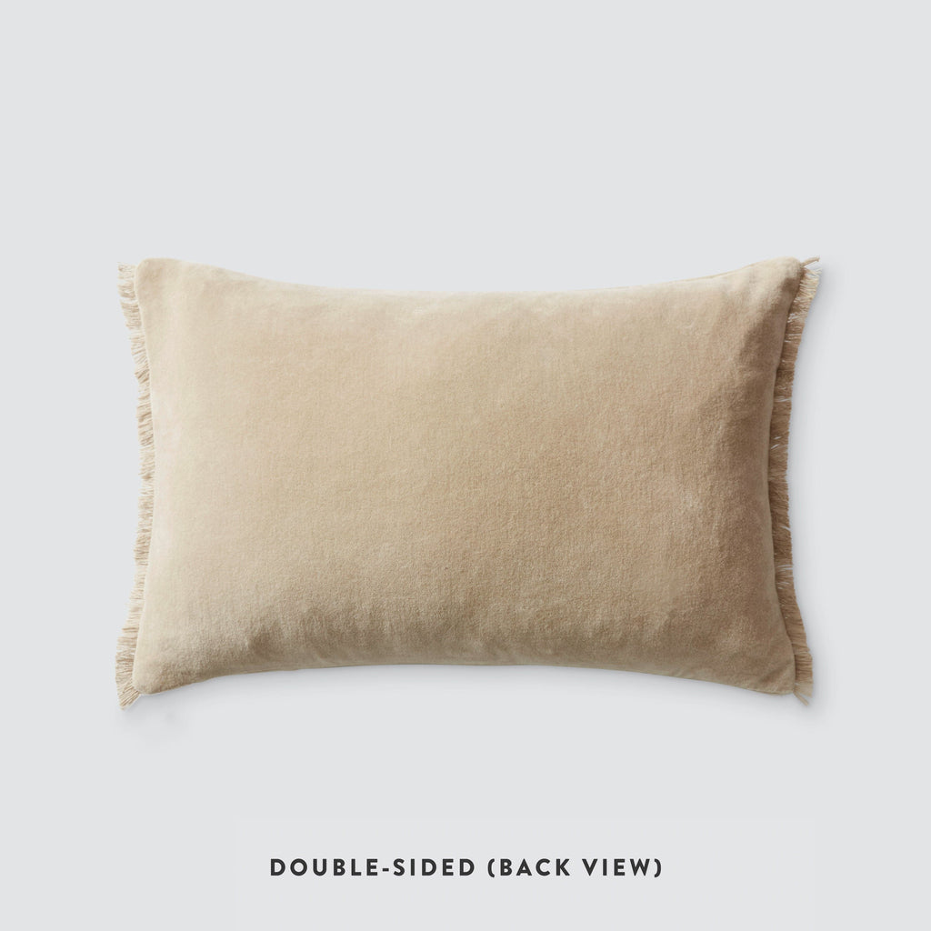 Naveta Velvet Small Lumbar Accent Pillow