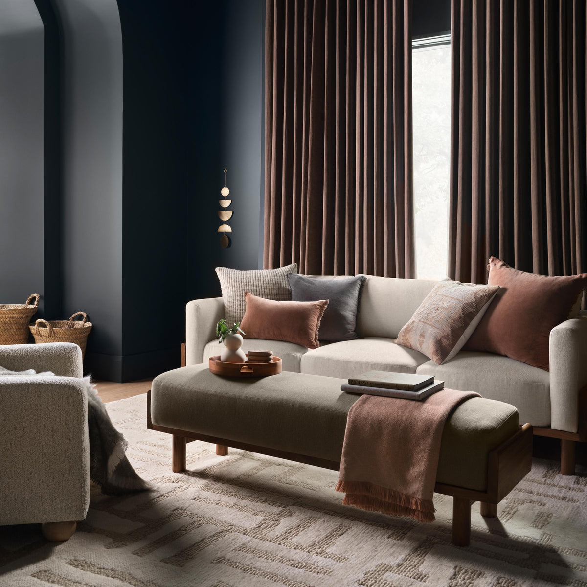 Naveta Velvet Small Lumbar Accent Pillow