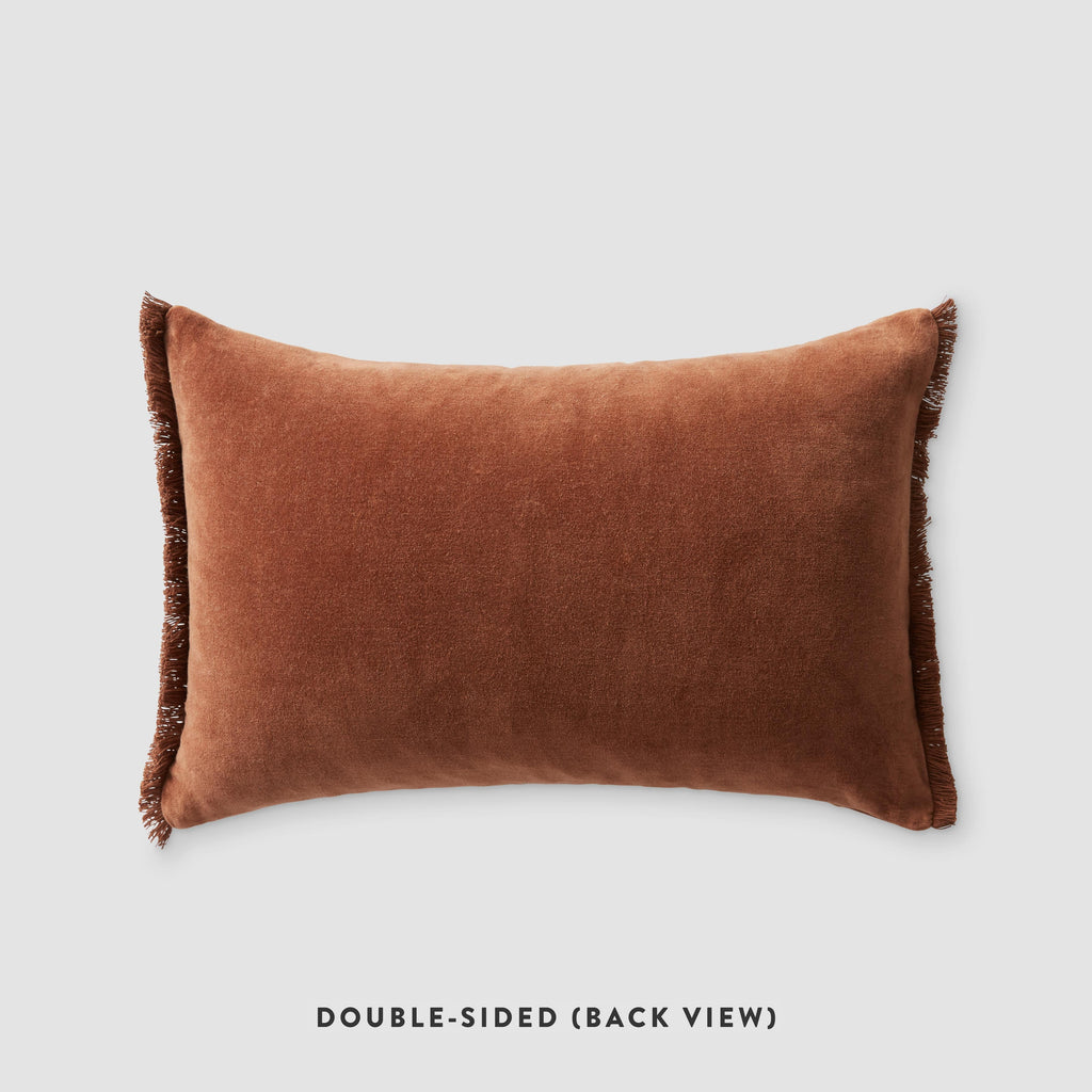 Naveta Velvet Small Lumbar Accent Pillow