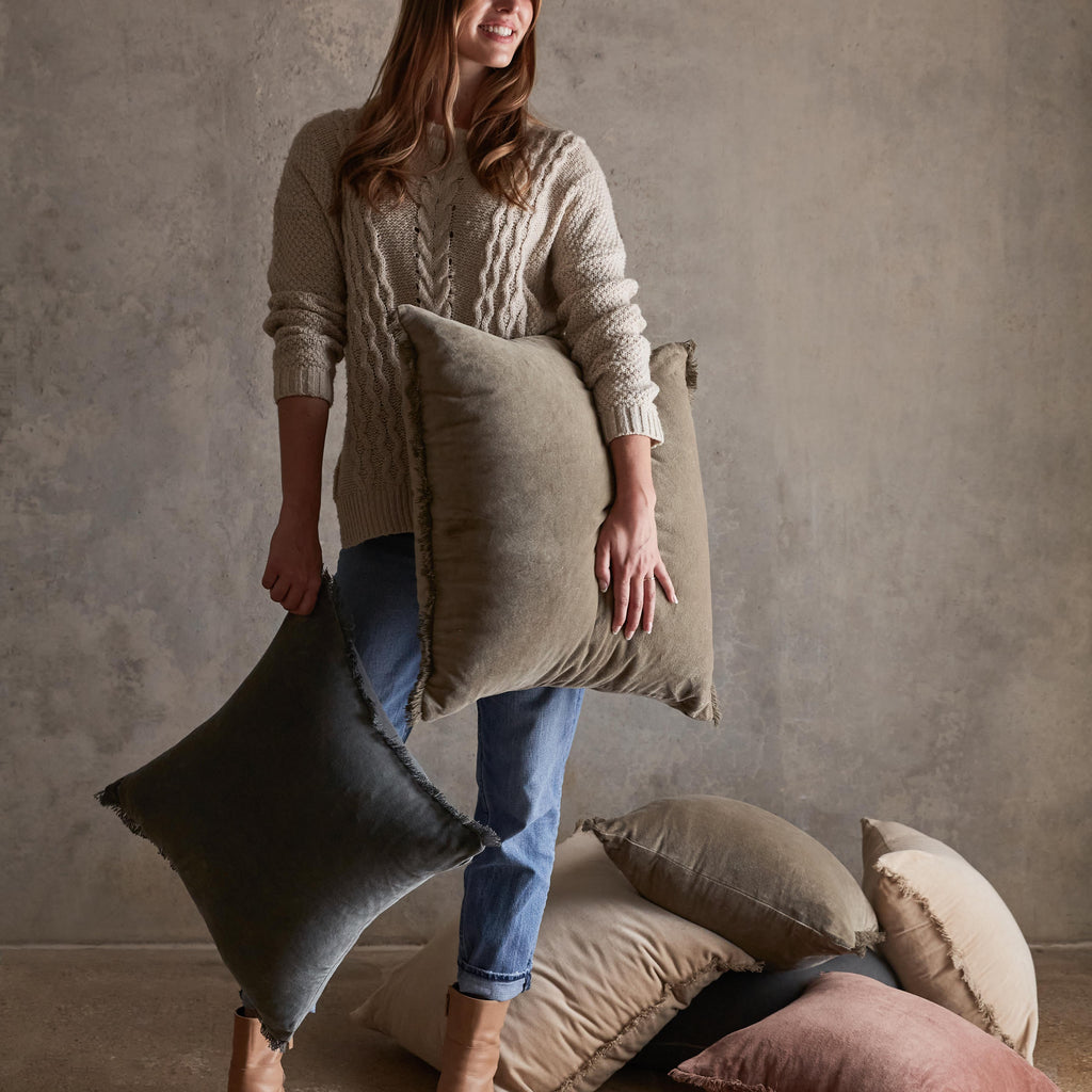 Naveta Velvet Accent Pillow