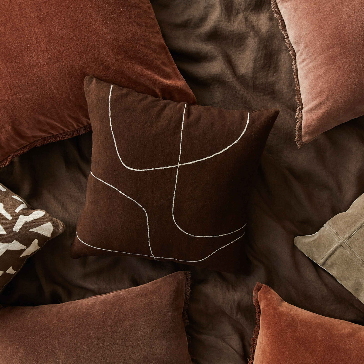 Naveta Velvet Accent Pillow