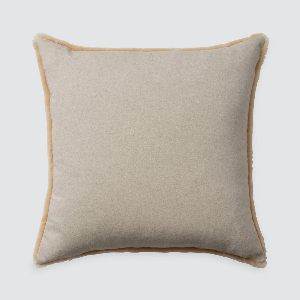 Tan Sheepskin Accent Pillow