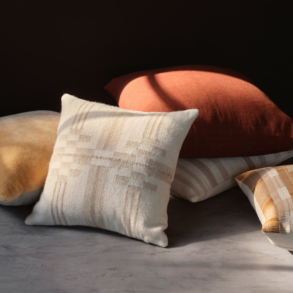 Tan Sheepskin Accent Pillow